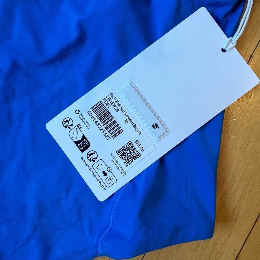 Lululemon Wundermost Ultra-Soft Nulu Mockneck Sleeveless Bodysuit size M NWT - Picture 7 of 8